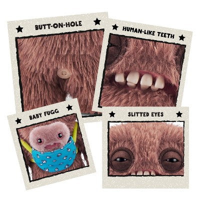 Fuggler Squidge Brown Long Pile Mini Rascals