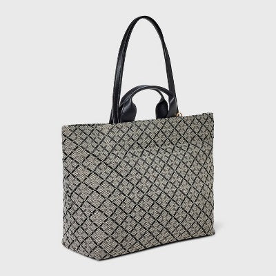 Kate Tote Handbag - A New Day Jacquard Black