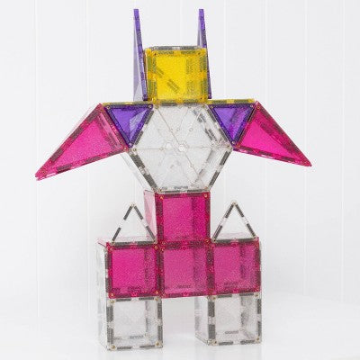 CONNETIX Magnetic Tiles Glitter Unicorn Pack 56pc