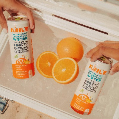 BUBBL'R Orange Dream Freez'r Antioxidant Sparkling Flavored Water - 6pk/12oz Cans