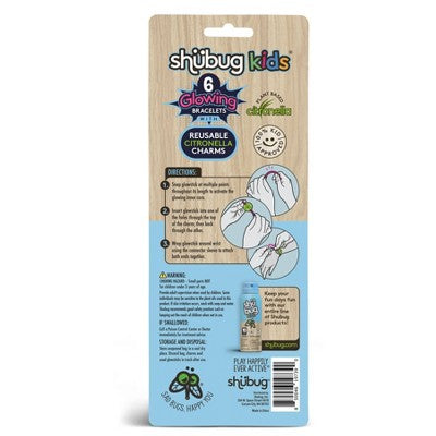 Shubug 6pk Kids Citronella Glow Bracelets
