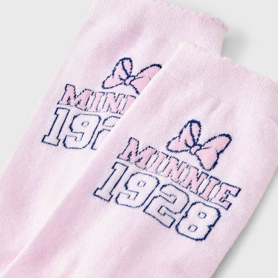 Women's Minnie Mouse Socks - Light Pink S/M
