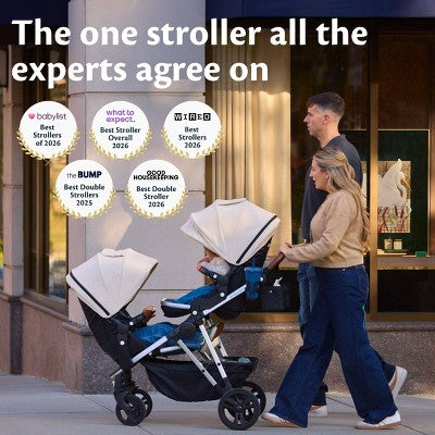 Mockingbird Modular Single-To-Double Full Size Stroller 3.0 - Black (LOCAL PICKUP ONLY)