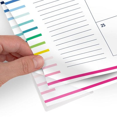 AT-A-GLANCE Emily Ley 2025-2026 22"x17.125" Monthly Desk Pad Happy Stripe