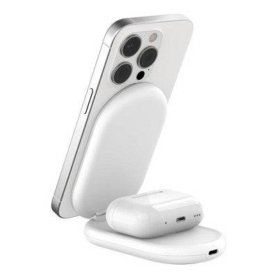 Belkin Qi2 2-in-1 Stand - White