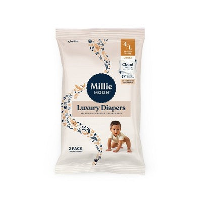 Millie Moon Disposable Diapers Sample Pack - Size 4 - 2ct