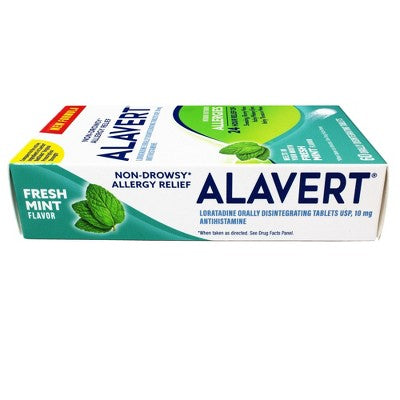 Alavert Non-Drowsy Allergy Relief Orally Disintegrating Tablets, Fresh Mint Flavor for Sneezing, Runny Nose & Itchy Eyes, Fast-Acting Formula, 60 Ct