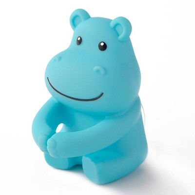 Animal Shaped Toothbrush Holder Hippo Blue - Bullseye's Playground