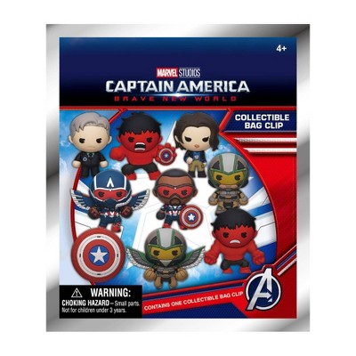 Captain America Brave New World Surprise Collectible Figural Bag Clip