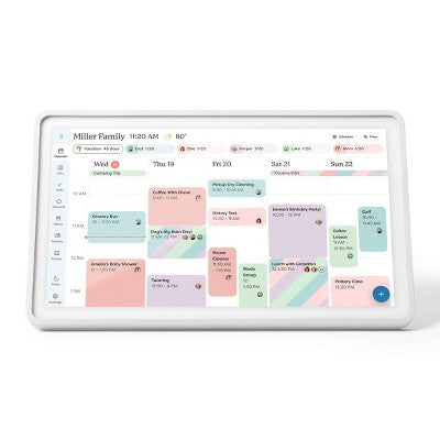 Skylight Calendar 2 with Disney Mode Exclusive (1 Year Included) - 15" White Touchscreen Calendar