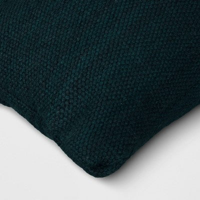 10"x20" Variegated Solid Outdoor Lumbar Pillow Teal Blue - Threshold