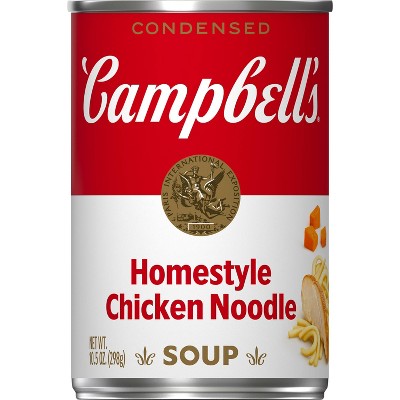 Campbell's Condensed Homestyle Chicken Noodle Soup - 10.5oz: No Added Sugar, No High Fructose Corn Syrup