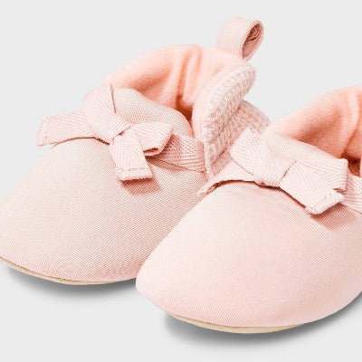 Baby Girls' Newborn Booties - Cloud Island Pink 0-3M
