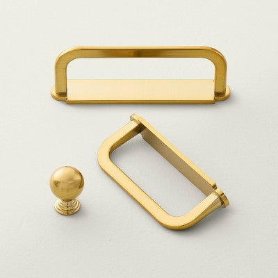 Traditional Cabinet Knobs Brass (Set of 2) - Hearth & Hand with Magnolia