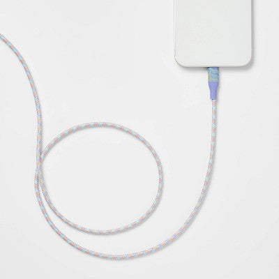4' Lightning to USB-C Braided Cable - heyday Digital Wave