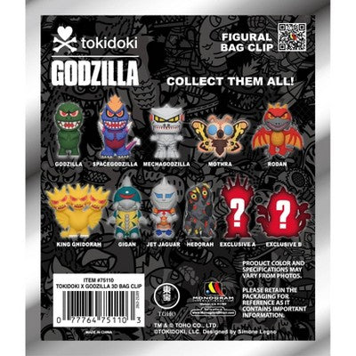Tokidoki x Godzilla Surprise Bag Clip