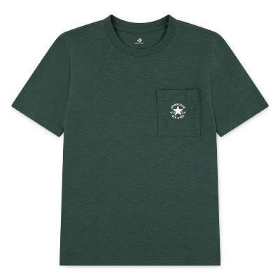 Converse Boys' Short Sleeve Pocket Logo T-Shirt - Green XS