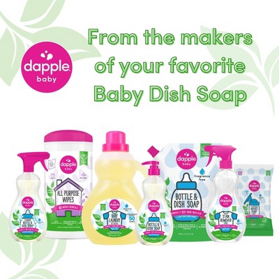 Dapple Bottle & Dish Soap - Fragrance Free - 3 fl oz: Hypoallergenic, Paraben-Free, Sulfate-Free, Dye-Free