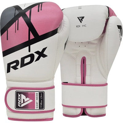 RDX Sports Women's Boxing Gloves - Superior Protection & Style for Female Fighters | Lightweight Design, Ergonomic Fit,Training Gloves - Ego Pink 12oz