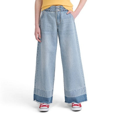 Levi's Girls' Braided High-Rise Baggy Jeans - Light Wash 14