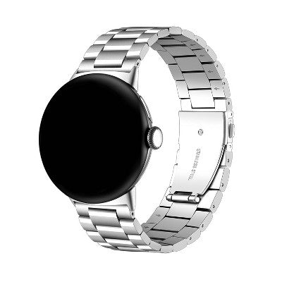 Posh Tech Maxwell Stainless Steel Smart Watch Band, Universal Fit for Apple Watch, Samsung Galaxy, Garmin 20mm - Silver