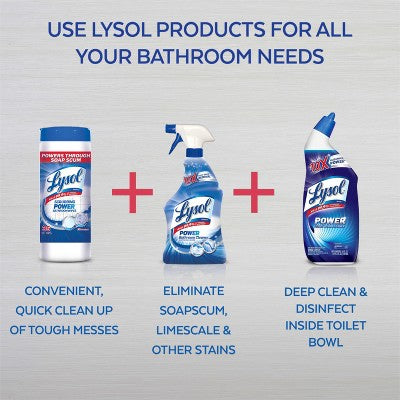 Lysol Power Aerosol Bathroom Cleaner - 24 fl oz