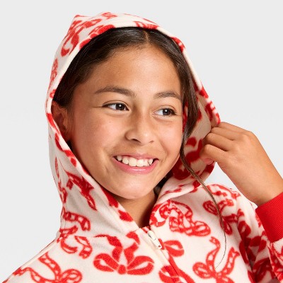 Girls' Bows Union Suit - Cat & Jack Red XL