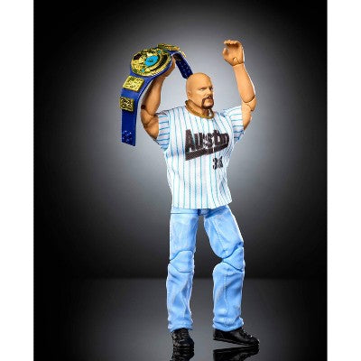 WWE Elite Legends "Stone Cold" Steve Austin Action Figure & Accessories, Series 30, 6" Set