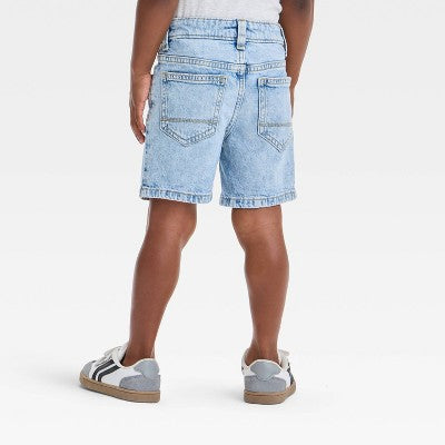 Toddler Boys' Button Front Pocket Denim Shorts 18M