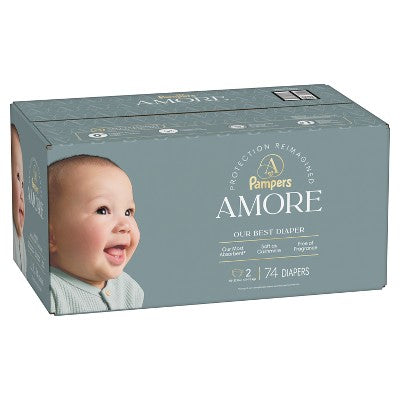 Amore by Pampers Diapers Super Pack - Size 2 - 74ct