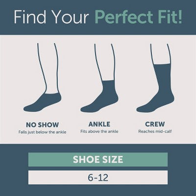 Hanes Originals Premium Men's SuperSoft Slouch Crew Socks 2pk - Navy/Teal 6-12