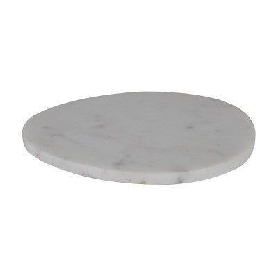 Marble Serving Board White Egg - Bullseye's Playground