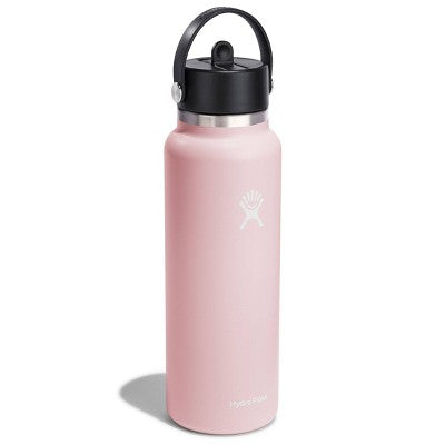 Hydro Flask 40oz Wide Mouth Flex Straw Bottle - Trillium: Vacuum-Insulated, BPA-Free