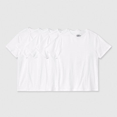 Boys' 5pk Crew Neck T-Shirt - Cat & Jack White XS