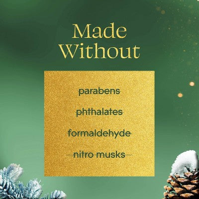 Glade 3 Wick Holiday Scented Christmas Candle for Stocking Stuffers - Balsam & Spruce - 6.8oz