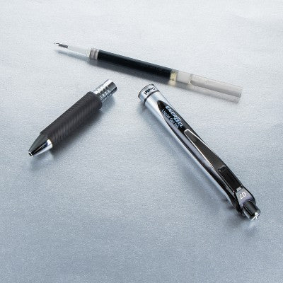 Pentel EnerGel 3pk Gel Pen Black ink with +1 refill: 0.7mm Quick Drying Retractable Pens & Refill, Office Stationery