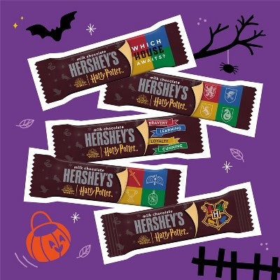 HERSHEY'S Milk Chocolate Harry Potter Halloween Candy Snack Size Box - 18.9oz/42pc