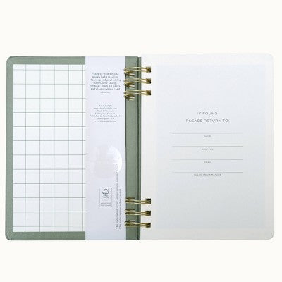Wit & Delight 2025 Weekly/Monthly Planner 8"x5.75" Double Spiral Evergreen