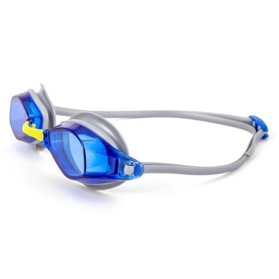 Aqua Leisure EQUINOX Adult Swim Goggles - Gray: Latex-Free, Polycarbonate Lens