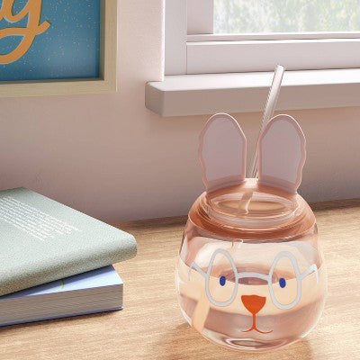 21oz Figural Bunny with Glass Tumbler - Room Essentials