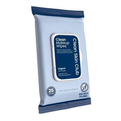 Clean Skin Club Makeup Facial Cleansing Wipes Original - 25ct