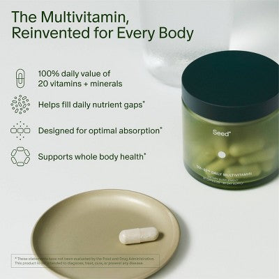 Seed DM-02 Daily Multivitamin Caplets Prebiotics - 30ct