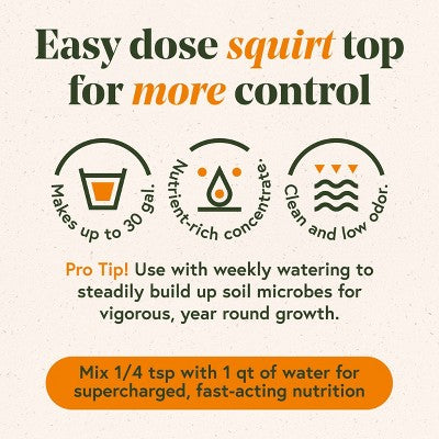 WE THE WILD Grow Concentrate Fast-Release Organic Plant Food for Houseplants 5.1 fl oz