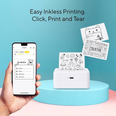 Core Innovations Thermal Notetaking Printer - Stone White