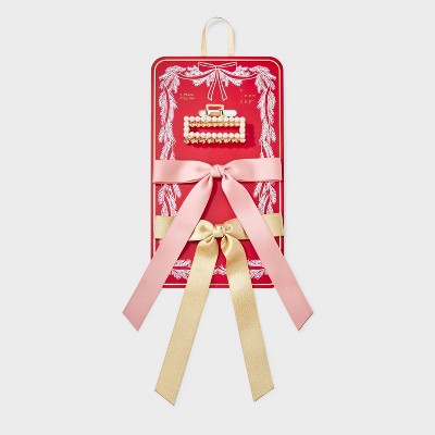 Claw Hair Clip and Bow Set 3 pk - A New Day Pink