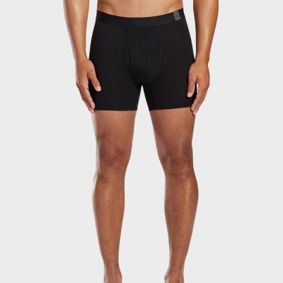 Pair of Thieves Men's 3pk SuperiAir Boxer Briefs - Black L: Tagless, Ribbed, Full Waistband Elastic