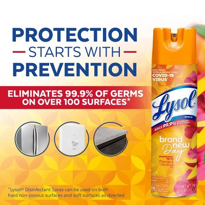 Lysol Mango Disinfectant Aerosol Spray - 38 fl oz