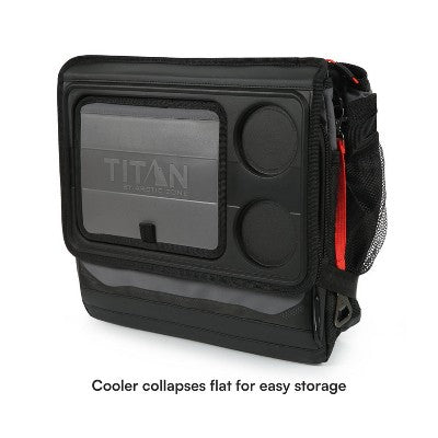 Titan by Arctic Zone 40 Cans/26.5 qt Collapsible Table Top Soft-Sided Cooler - Sharkskin Gray