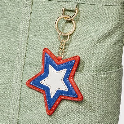 Star Clip On Handbag Charm - Universal Thread Red/Blue