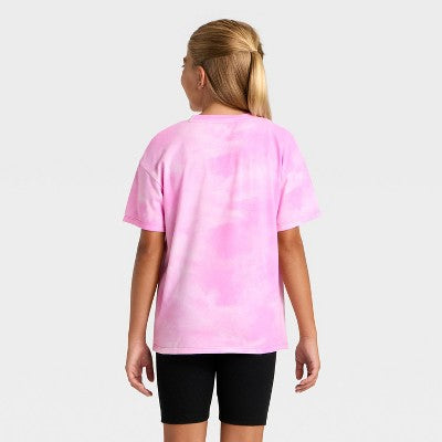 Girls' Hello Kitty Short Sleeve Oversized Graphic T-Shirt - Pink S
